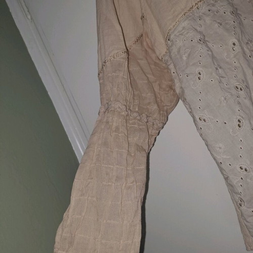 Vintage beige cotton t-shirt 100% cotton children's L used