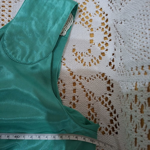 Raxevsky Catwalk XL balloon dress with beads like new, emerald green
