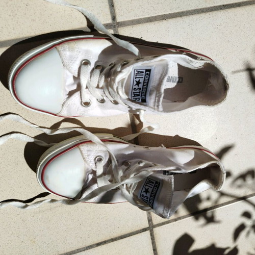 Converse Allstar women's white shoes used
