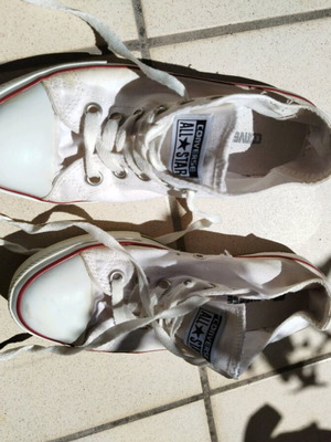 Converse Allstar women's white shoes used
