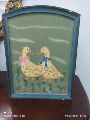 Wooden painted key holder used