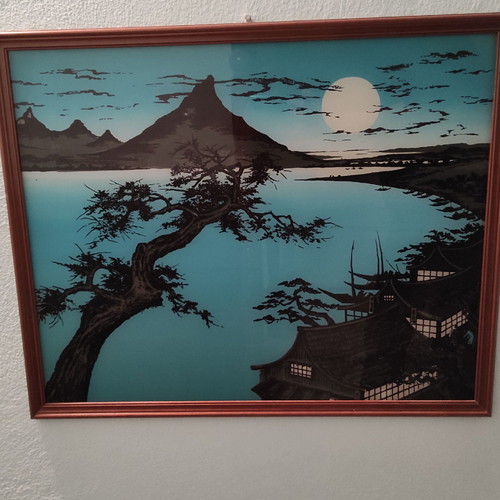 Chinese origin painting used with wooden frame