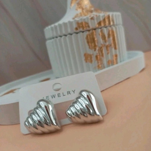 Silver Heart Earrings new