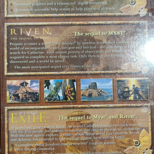 Myst Trilogy Big Box new for PC, collectible edition