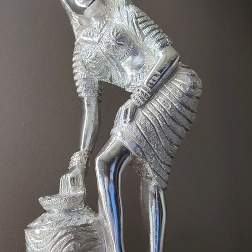 Vintage Metal Silver-Plated Figurine