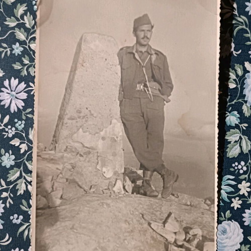 Soldier photograph used, old, collectible