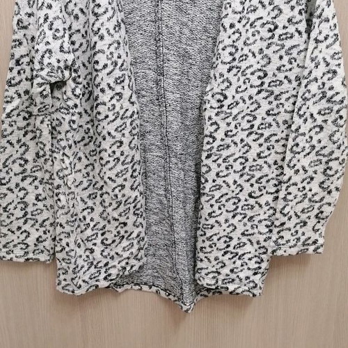 Ginatricot black and white cardigan, size M