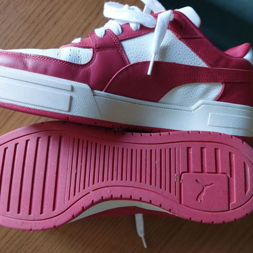 Puma sneakers like new, white and red, size 48