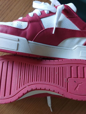 Puma sneakers like new, white and red, size 48