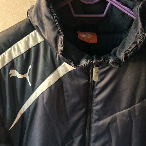 Μπουφάν Puma με κρυφή κουκούλα σαν καινούργιο, μπλε, μέγεθος M
