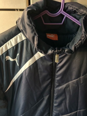 Μπουφάν Puma με κρυφή κουκούλα σαν καινούργιο, μπλε, μέγεθος M
