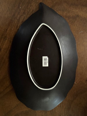 Turquoise ceramic glazed platter like new