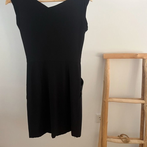 BCBG midi black dress used