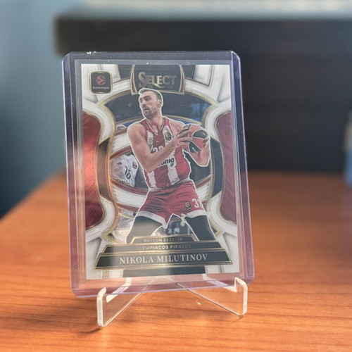 25-26 Panini EuroLeague Select Nikola Milutinov/35 Olympiacos card