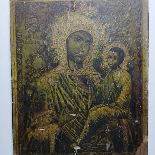 Panagia Starorousa used 19th century religious icon on wood