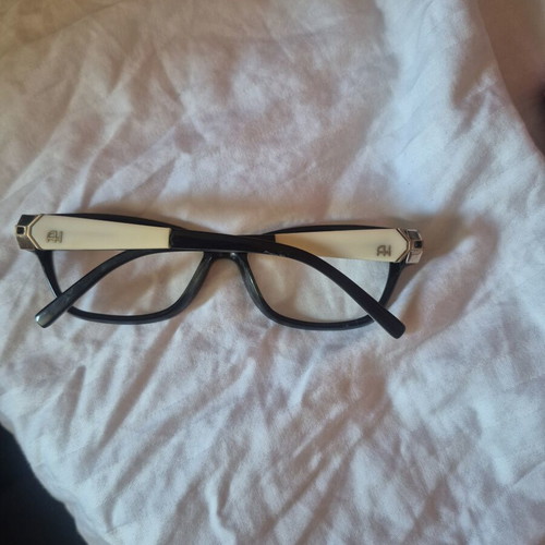 Ana Hickmann Butterfly-Shaped Myopia Glasses Like New Black and White