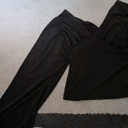 Black top small with open sleeves like new