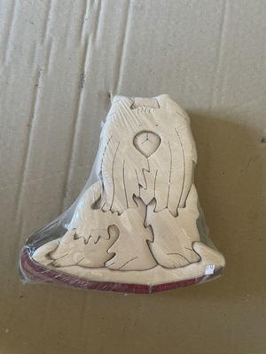 3D wooden dog puzzle new, for assembly and coloring
