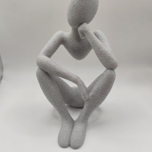 Nobody sculpture in PLA marble effect