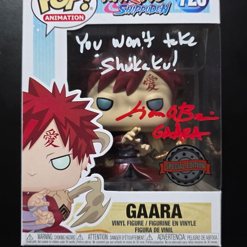 Funko Pop Gaara #728 special edition like new, signed