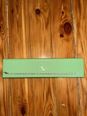 Swarovski Tennis Bracelet Large like new, white and grey