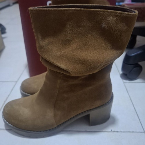 Commanchero Castor Leather Anatomical Boots Size 37 Like New Brown