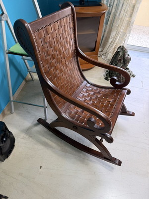 Antique rocking chair, handmade, circa 1900-1930