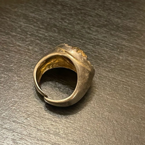 Medusa ring silver-gold used with Medusa design