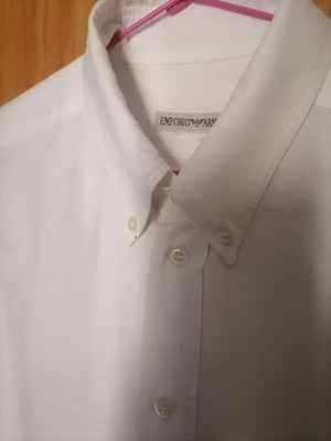 Emporio Armani men's white dress shirt long sleeve like new