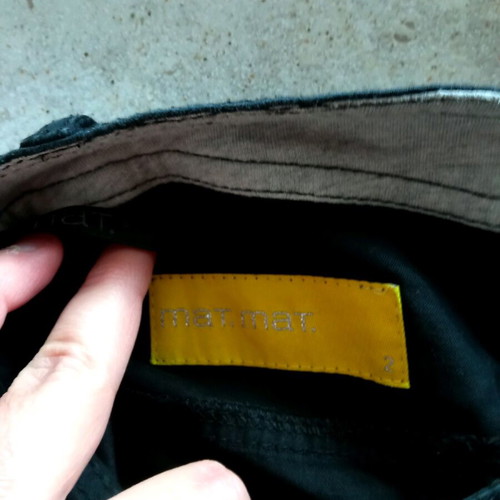 Mat Y2k black skirt like new with unique design and zippers midi