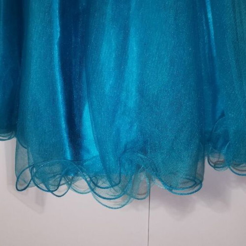 Charly Cocktail Dress Small turquoise with matching scarf like new