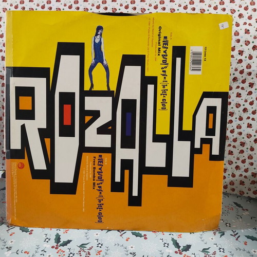 Rozalla Everybody's Free (To Feel Good) vinyl record used, electronic