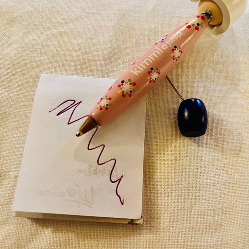 Kimmi Junior collectible pen with purple ink