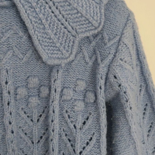 Primark knitted pullover for 9-12 months with large collar and puff sleeves