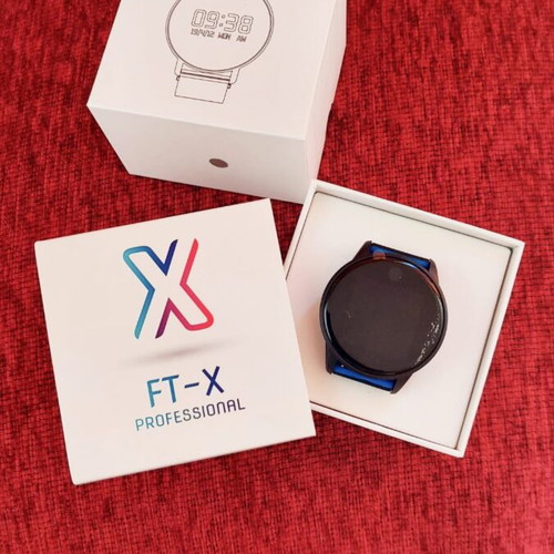 Smart watch, gold with beige strap and black with extra straps