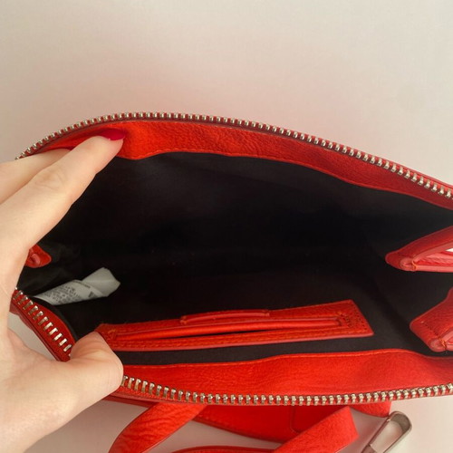 Zara red crossbody bag used with two straps