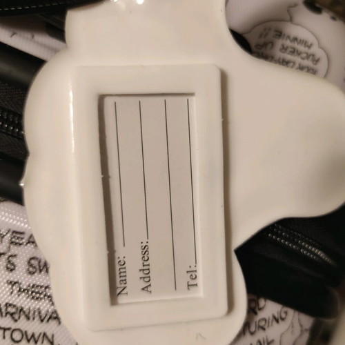 Unicorn luggage tag new