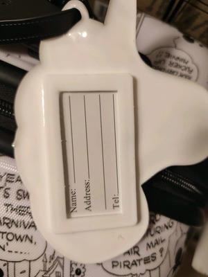 Unicorn luggage tag new