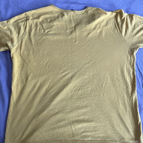 Omerta T-shirt L/XL like new, yellow, 100% cotton, Greek made
