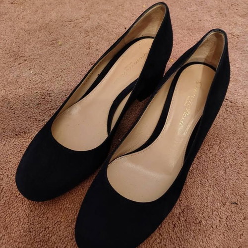 Gianvito Rossi pumps like new, blue suede, size 36