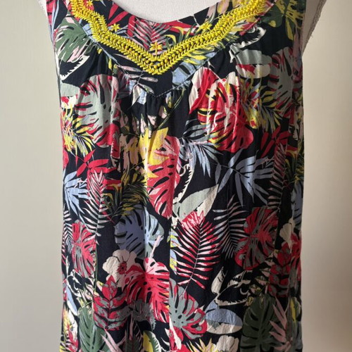 H&M multicolor tank top blouse, size M