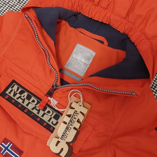 Napapijri Rainforest unisex lightweight jacket size 24 months new, orange