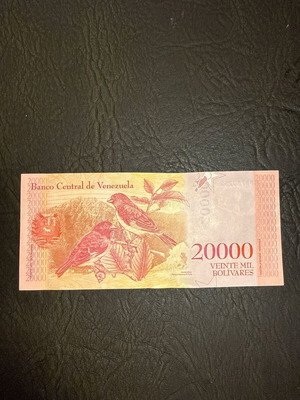 Venezuelan 20000 Bolívares banknote new