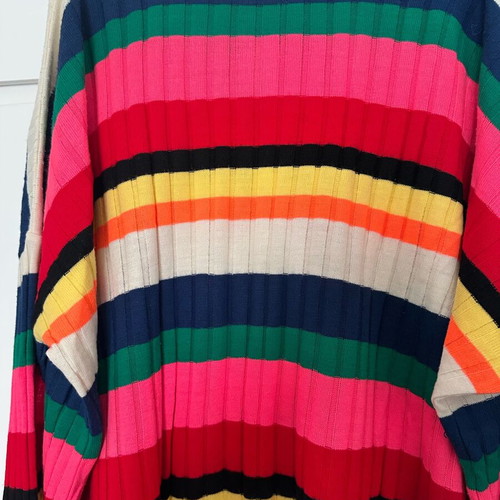Karavan colorful knitted cardigan one size like new