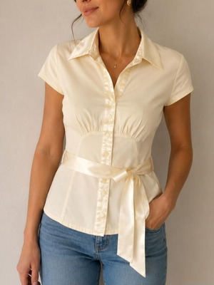 Be You Women's Sleeveless Shirt like new, size S, white
