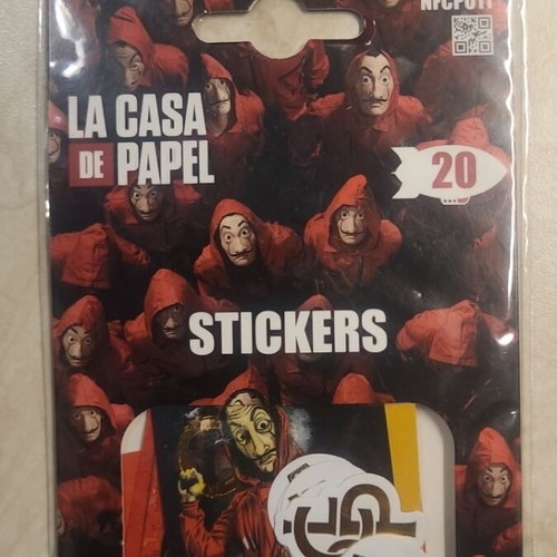 La Casa De Papel stickers sealed packaging
