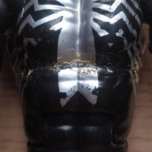 Black Spider-Man figure 15cm used with full equipment and launcher