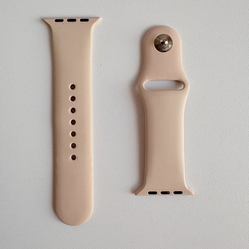 Silicon sport band for Apple Watch, pink sand, size S/M