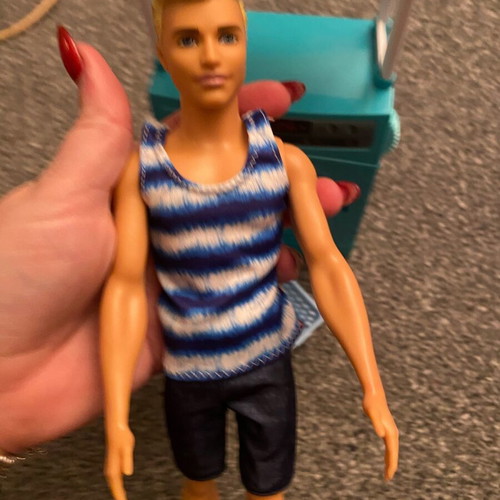 Barbie Ken playset with washing machine, used