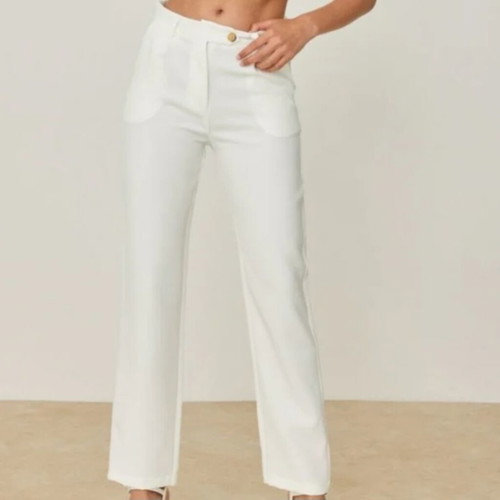 White office pants like new, midrise, size S 36 8
